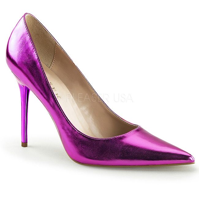 purple stilettos