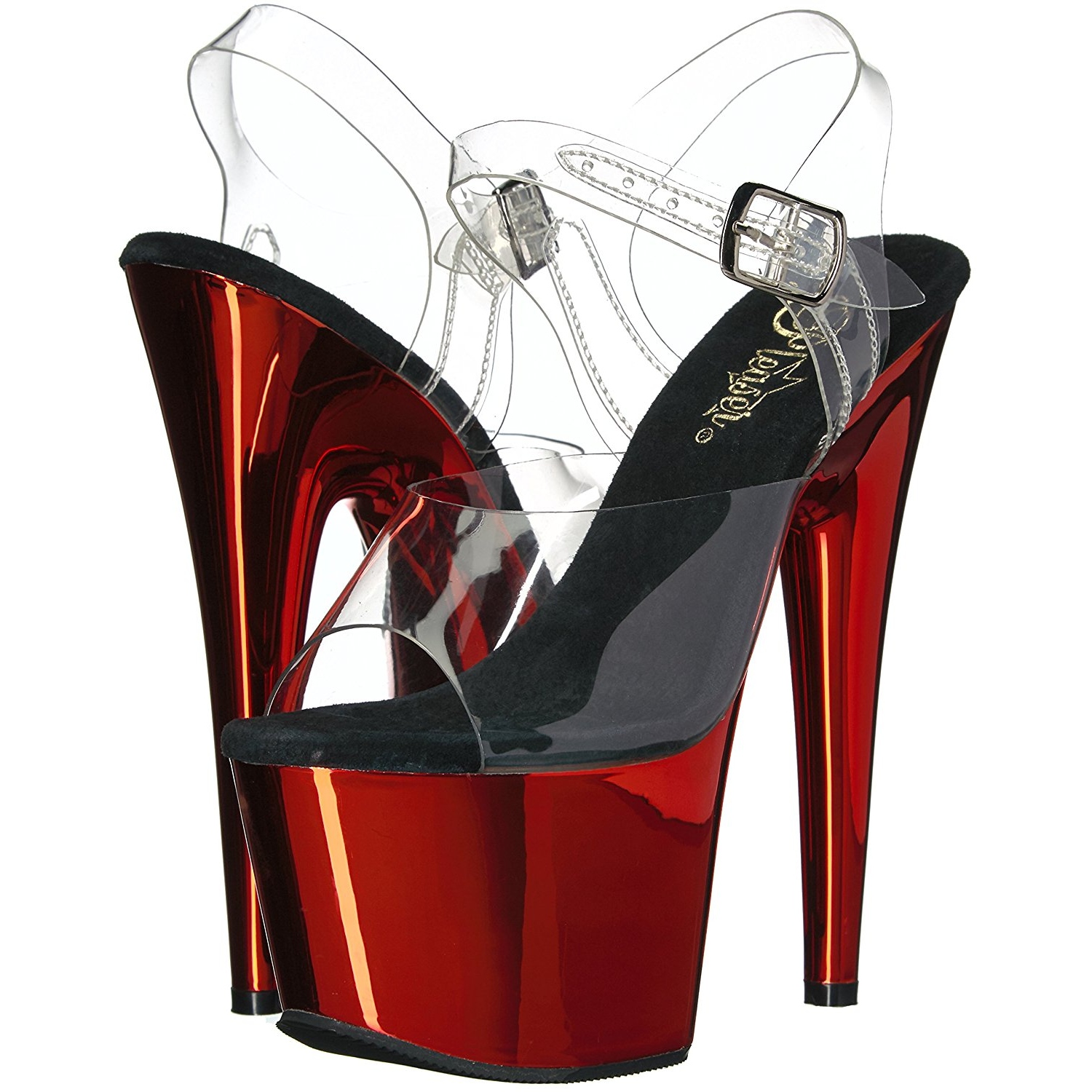 Red 18 cm ADORE 708 Chrome Platform High Heels Pink 18 cm ADORE 708 Chrome Platform High Heels