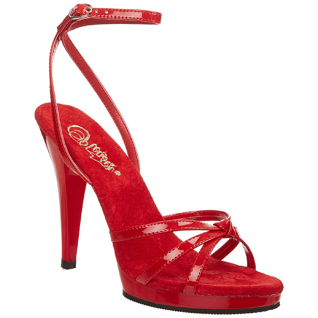 Perforatie woensdag limiet Rood Lak 12 cm FLAIR-436 Dames Sandalen met Hak