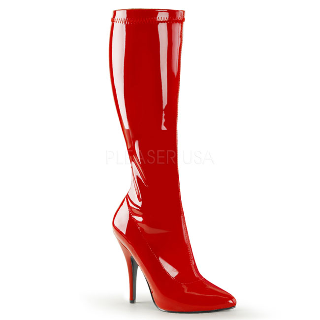 Hoge Laarzen PLEASER Glimmend 13 cm ELECTRA 2042 plateau laarzen dames met gespen