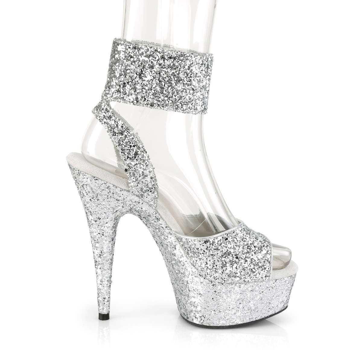 glitter wrap up heels