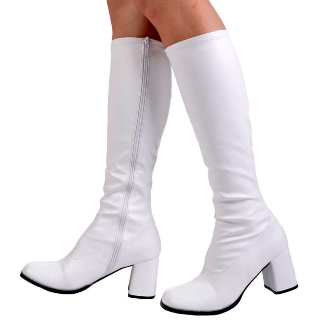 White Pu 8,5 cm Funtasma GOGO 300 Women Knee Boots GOGO 300 | LETRA