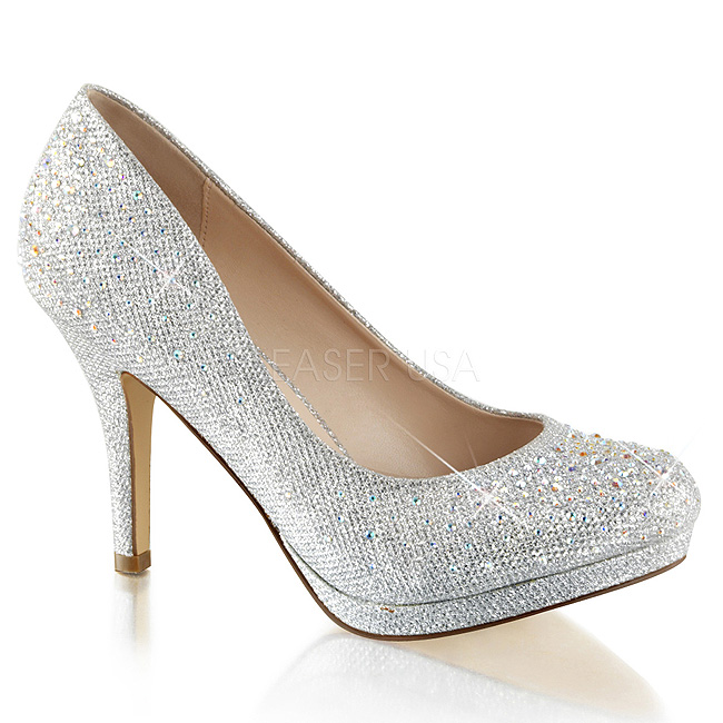 Steentjes Hoge Avond Cm Covet 02 Pumps Zilver Hakken Kristal Met 9 H2WIED9