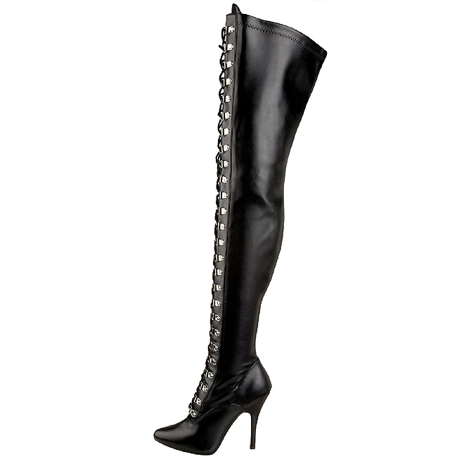 Zwart Mat 13 cm SEDUCE 3024 Overknee Laarzen voor Heren Zwart Mat 13 cm SEDUCE 3024 Overknee Laarzen voor Heren