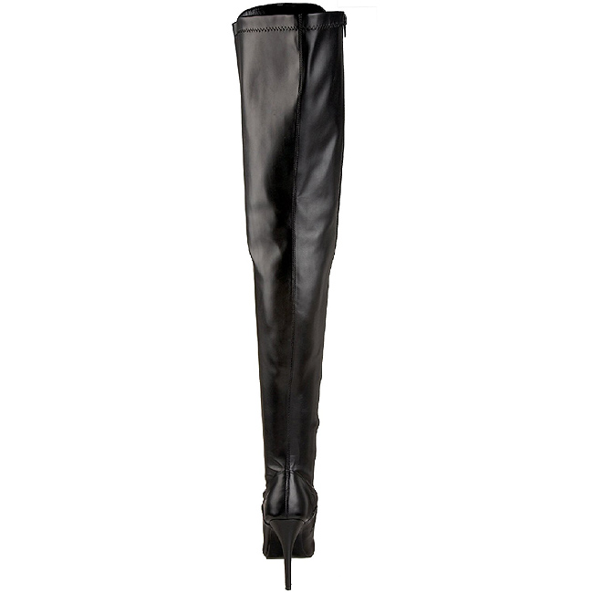 Zwart Mat 13 cm SEDUCE 3024 Overknee Laarzen voor Heren Zwart Mat 13 cm SEDUCE 3024 Overknee Laarzen voor Heren