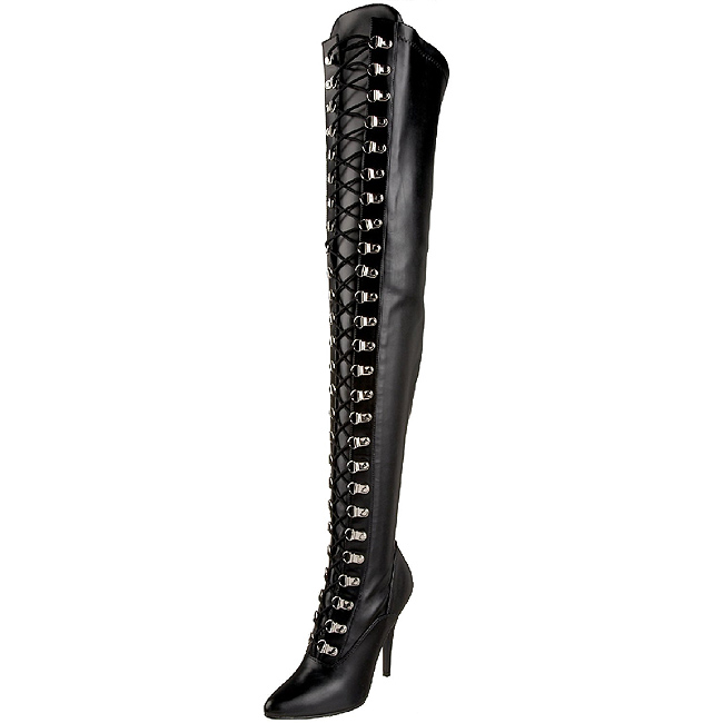 Zwart Mat 13 cm SEDUCE 3024 Overknee Laarzen voor Heren Zwart Mat 13 cm SEDUCE 3024 Overknee Laarzen voor Heren