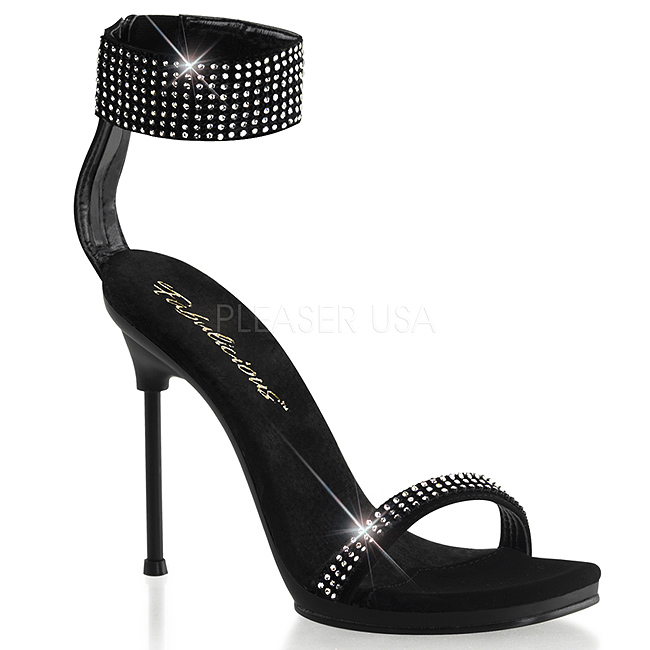 Wonderlijk Zwart Strass 12 cm CHIC-40 Schoenen met Stiletto Hakken LE-78