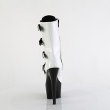1046TT - 18 cm platform high heels boots lakleer witte