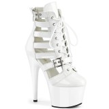 ADORE-1013MST 18 cm pleaser hoge hakken boots plateau witte