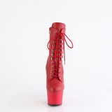 ADORE-1020 18 cm pleaser high heels ankle boots red