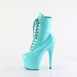 ADORE-1020 18 cm pleaser high heels ankle boots turquoise