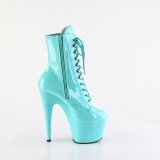 ADORE-1020 18 cm pleaser high heels ankle boots turquoise