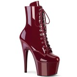 ADORE-1020 18 cm pleaser hoge hakken boots plateau bordeaux