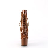 ADORE-1020 18 cm pleaser hoge hakken boots plateau bruin