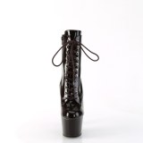ADORE-1020 18 cm pleaser hoge hakken boots plateau coffee