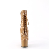 ADORE-1020 18 cm pleaser hoge hakken boots plateau toffee