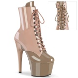 ADORE-1020DC - 18 cm platform high heels boots lakleer dusty