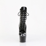 ADORE-1020ESC - 18 cm hoge hakken boots met stalen neus lakleer