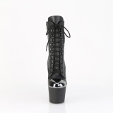 ADORE-1020ESC - 18 cm hoge hakken boots met stalen neus vegan