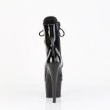 ADORE-1020ESC - 18 cm steel toe high heel boots patent black
