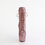 ADORE-1020GWR 18 cm pleaser hoge hakken boots plateau glitter roze gold