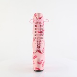 ADORE-1020KISSES 18 cm pleaser hoge hakken boots plateau roze