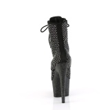 ADORE-1020RM 18 cm pleaser hoge hakken boots plateau strass zwart