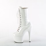 ADORE-1040TT 18 cm pleaser hoge hakken boots plateau blush witte