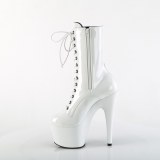 ADORE-1040TT 18 cm pleaser hoge hakken boots plateau zwart witte