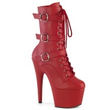 ADORE-1043 - 18 cm platform high heels boots vegan rode