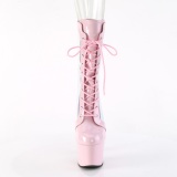 ADORE-1047 - 18 cm platform high heel boots patent rose