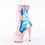 ADORE-1047 - 18 cm platform high heels boots lakleer roze