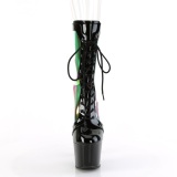 ADORE-1047 - 18 cm platform high heels boots lakleer zwarte