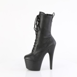 ADORE-1049WR - 18 cm platform high heels boots vegan zwarte