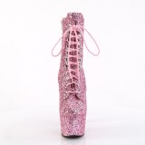 ADORE-GWR 18 cm pleaser hoge hakken boots plateau glitter roze