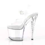 Acrylic 18 cm Pleaser UNICORN-708 Platform High Heels Shoes