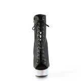 BEJ-1016-6 - 18 cm pleaser hoge hakken boots plateau strass zilveren