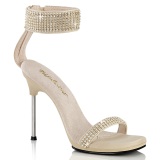 Beige 11,5 cm CHIC-40 fabulicious naaldhak sandalen