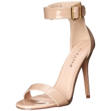 Beige 13 cm AMUSE-10 high heels schoenen voor travestie