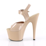 Beige 18 cm ADORE-708N Plateau Hoge Hakken Schoenen