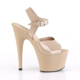 Beige 18 cm ADORE-708N Plateau Hoge Hakken Schoenen