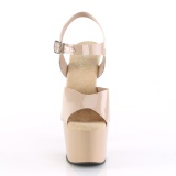 Beige 18 cm ADORE-708N Plateau Hoge Hakken Schoenen