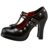 Black 10,5 cm CRYPTO-06 Mary Jane Pumps Shoes