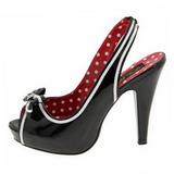 Black 11,5 cm retro vintage BETTIE-05 Womens Shoes with High Heels