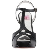 Black 11,5 cm retro vintage BETTIE-23 High Heeled Evening Sandals