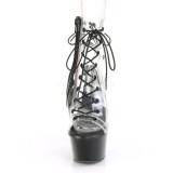 Black 15 cm ASPIRE-600-30 Pole dancing ankle boots