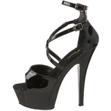 Black 15 cm KISS-254 Womens Shoes with High Heels