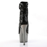 Black 18 cm ADORE-1008SQ womens sequins ankle boots