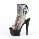 Black 18 cm ADORE-1018SP Pole dancing ankle boots