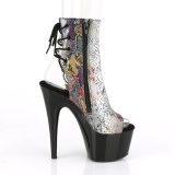 Black 18 cm ADORE-1018SP Pole dancing ankle boots